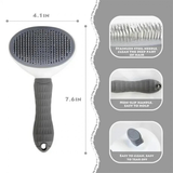 Self-Cleaning Slicker Brush for Dogs & Cats Deshedding & Grooming Brush