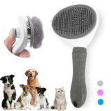 Self-Cleaning Slicker Brush for Dogs & Cats Deshedding & Grooming Brush